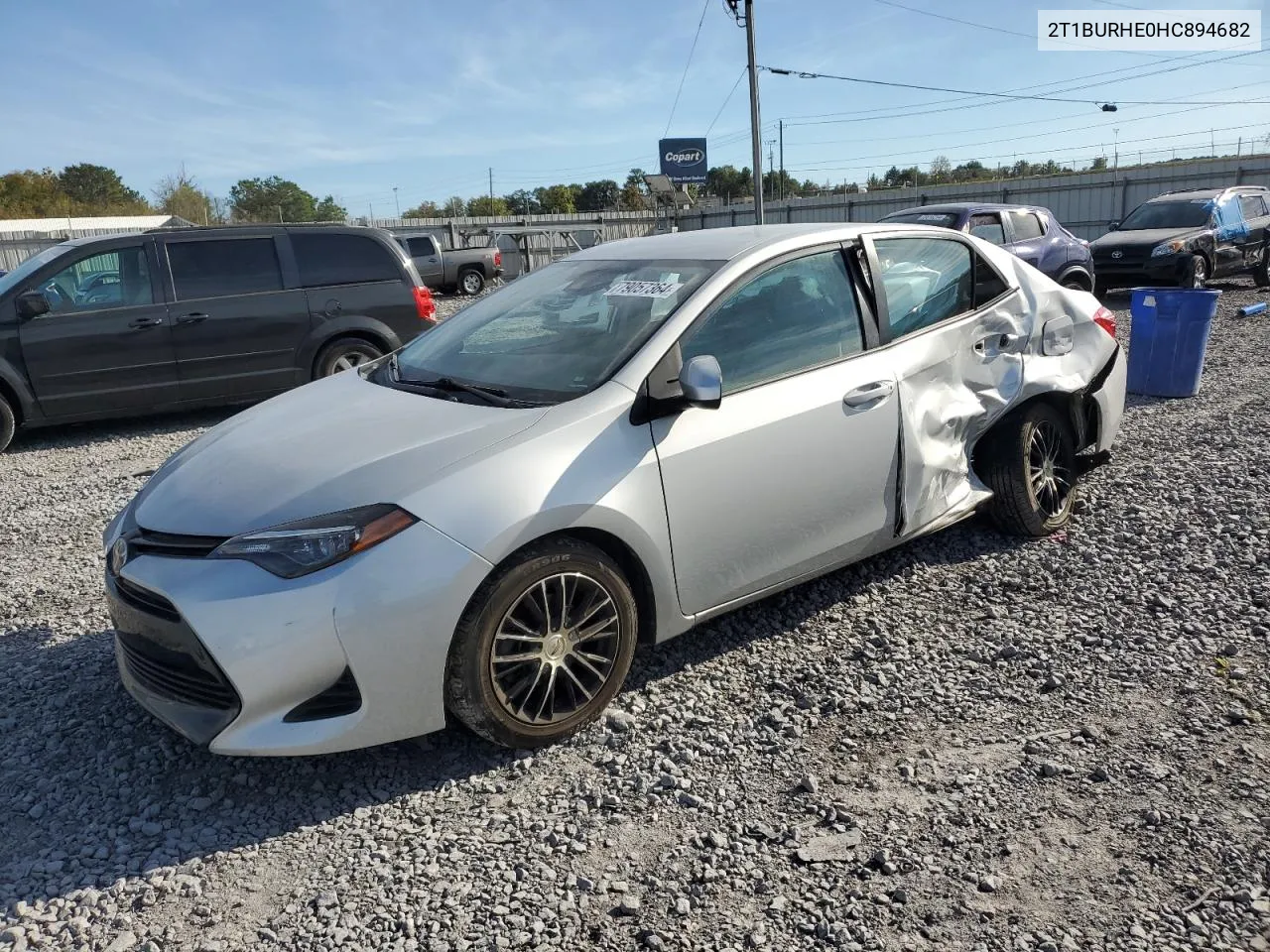 2017 Toyota Corolla L VIN: 2T1BURHE0HC894682 Lot: 79057364