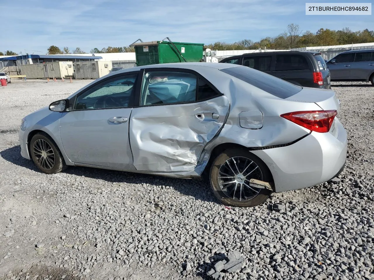 2017 Toyota Corolla L VIN: 2T1BURHE0HC894682 Lot: 79057364