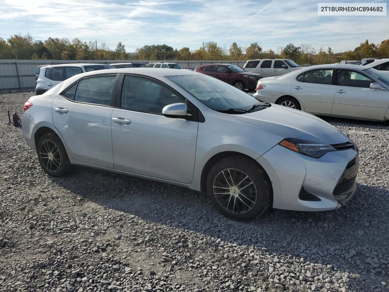 2017 Toyota Corolla L VIN: 2T1BURHE0HC894682 Lot: 79057364