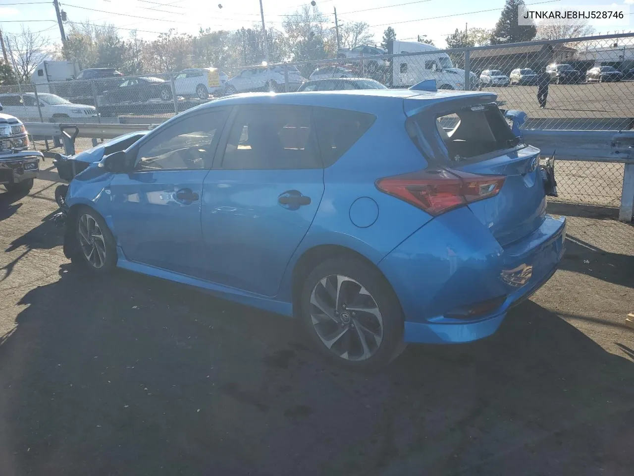 2017 Toyota Corolla Im VIN: JTNKARJE8HJ528746 Lot: 79227784