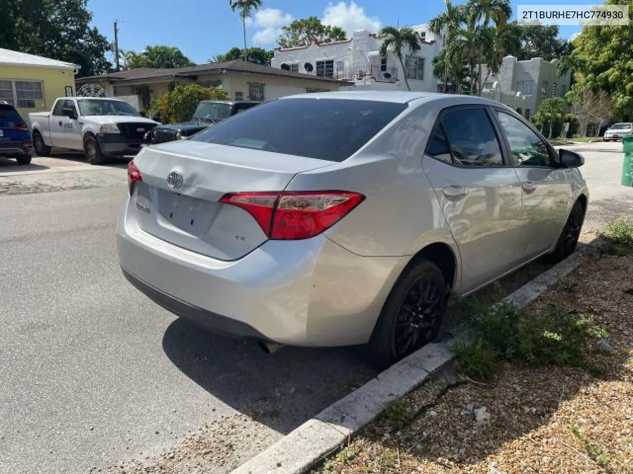 2017 Toyota Corolla L VIN: 2T1BURHE7HC774930 Lot: 79250454