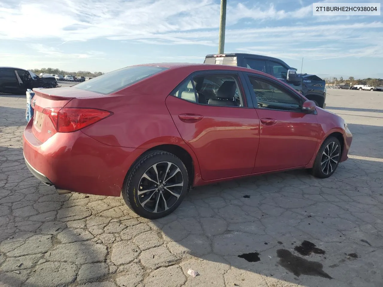 2017 Toyota Corolla L VIN: 2T1BURHE2HC938004 Lot: 79290224