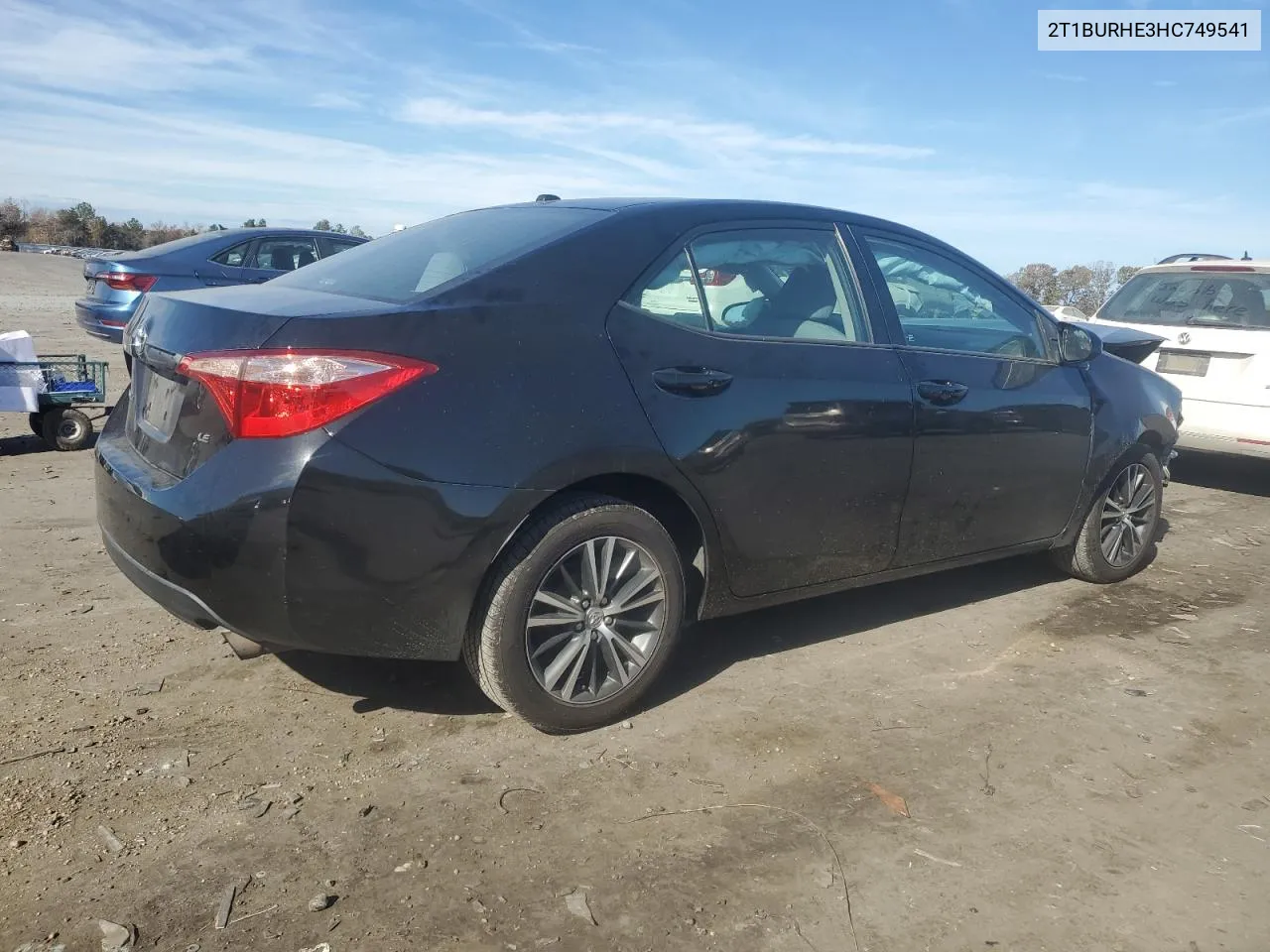 2T1BURHE3HC749541 2017 Toyota Corolla L