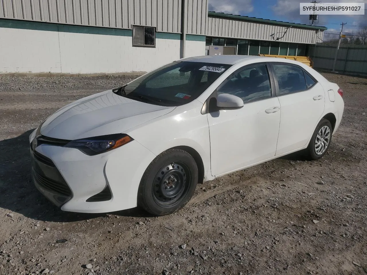 2017 Toyota Corolla L VIN: 5YFBURHE9HP591027 Lot: 79429584