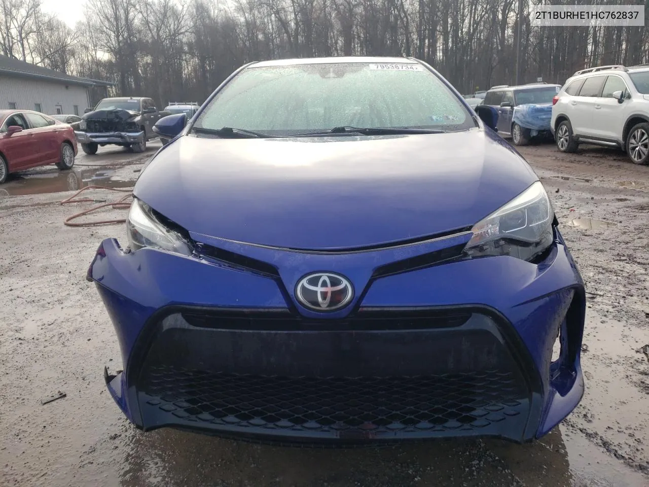 2017 Toyota Corolla L VIN: 2T1BURHE1HC762837 Lot: 79538734