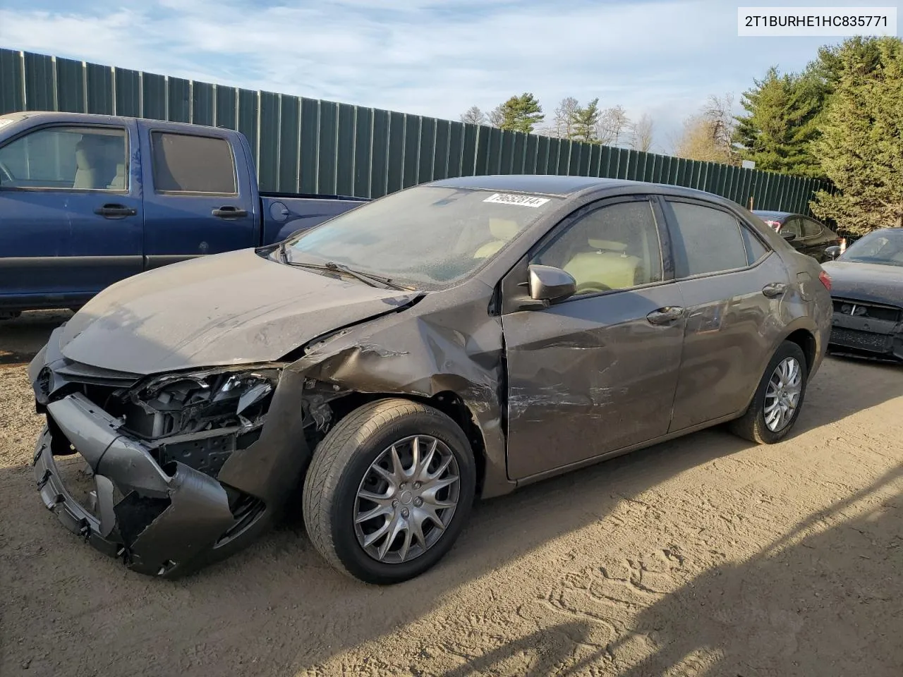 2017 Toyota Corolla L VIN: 2T1BURHE1HC835771 Lot: 79652814