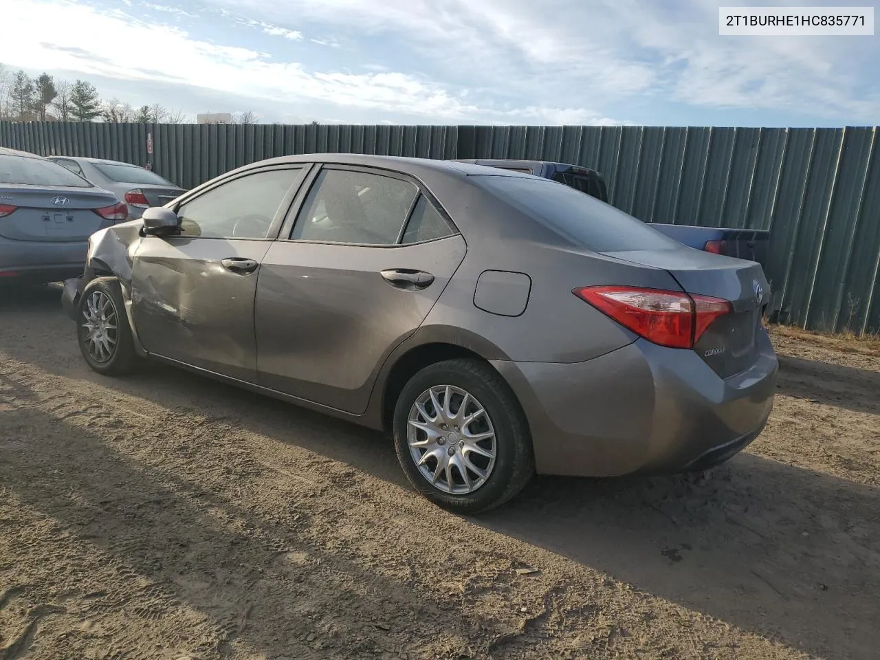 2017 Toyota Corolla L VIN: 2T1BURHE1HC835771 Lot: 79652814