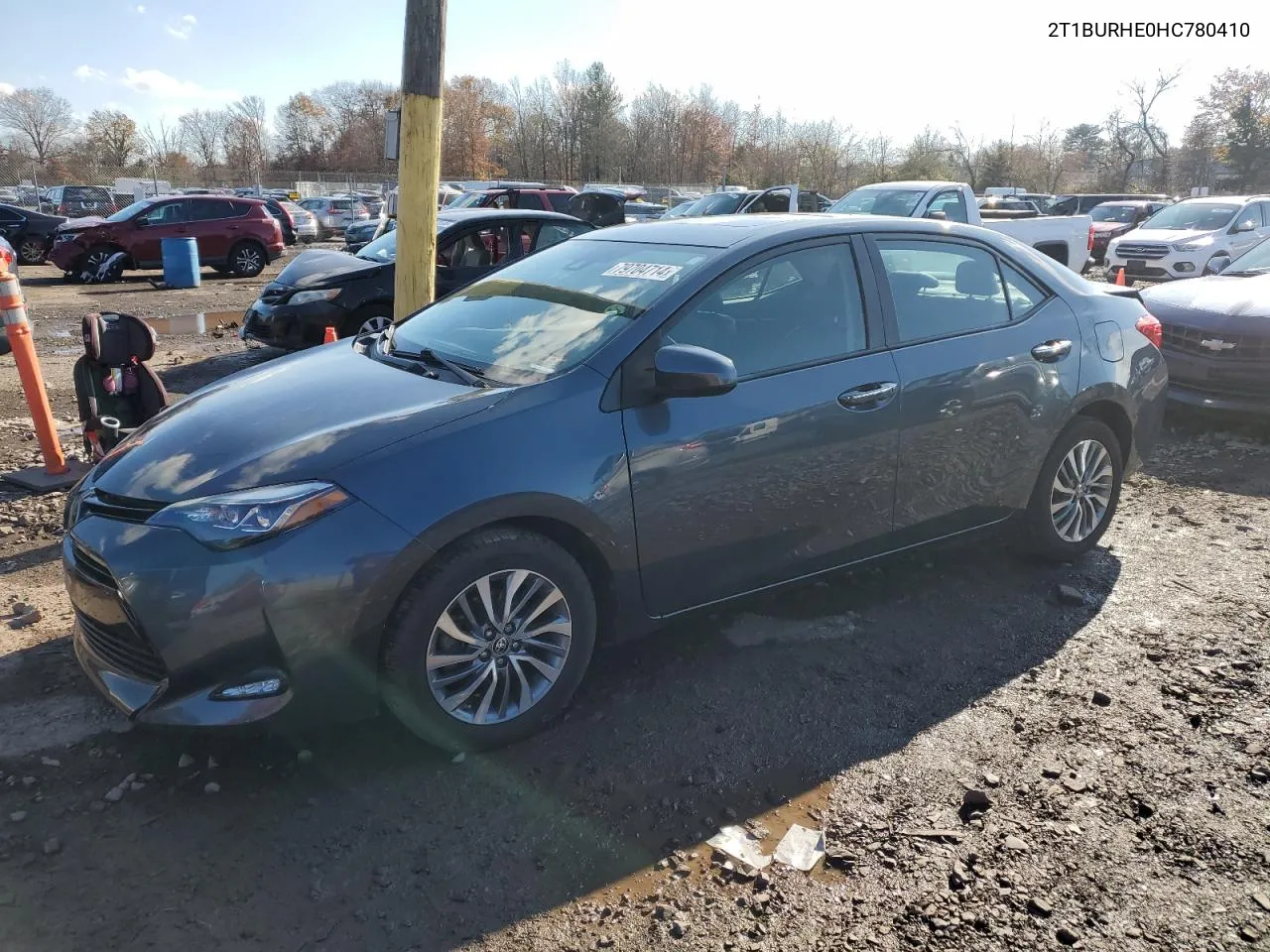 2017 Toyota Corolla L VIN: 2T1BURHE0HC780410 Lot: 79704714