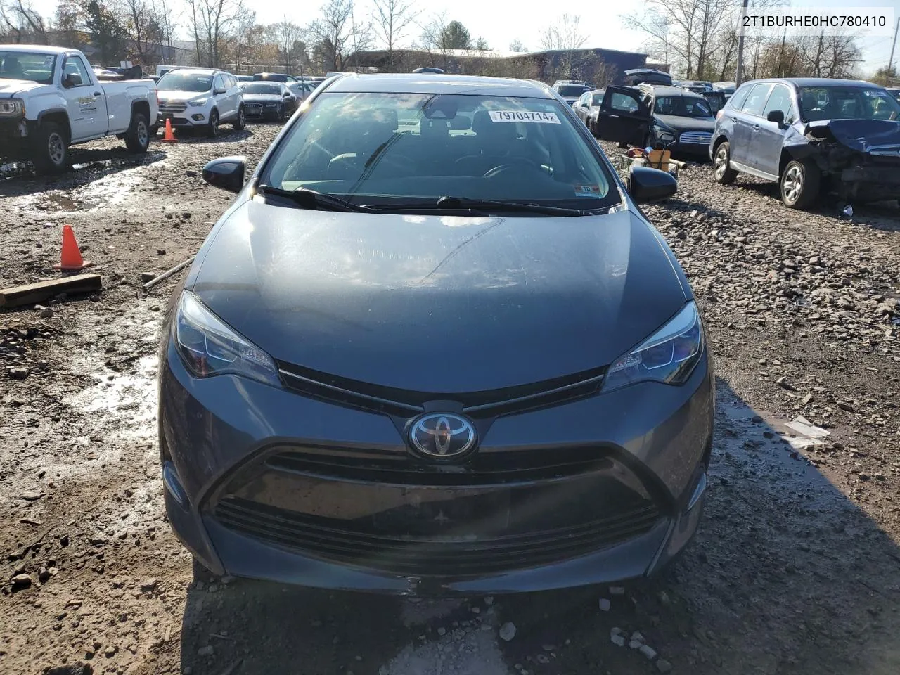 2017 Toyota Corolla L VIN: 2T1BURHE0HC780410 Lot: 79704714