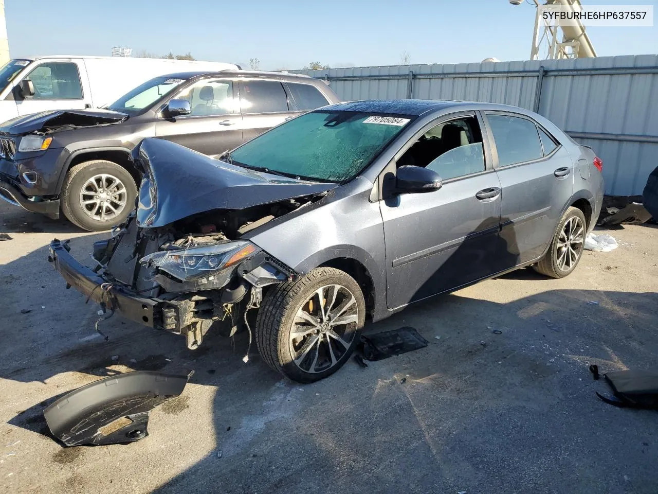 2017 Toyota Corolla L VIN: 5YFBURHE6HP637557 Lot: 79705084