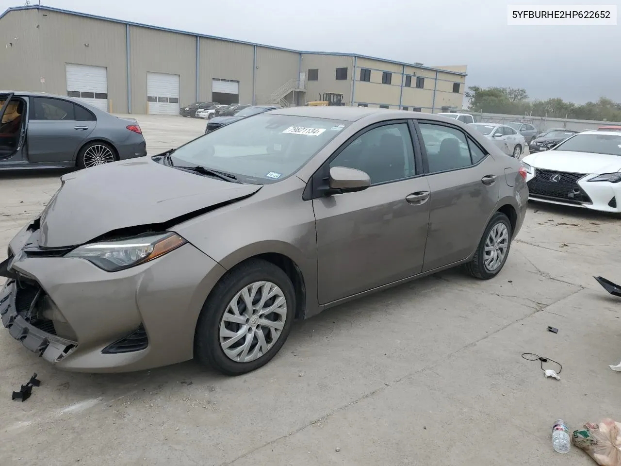 2017 Toyota Corolla L VIN: 5YFBURHE2HP622652 Lot: 79821134