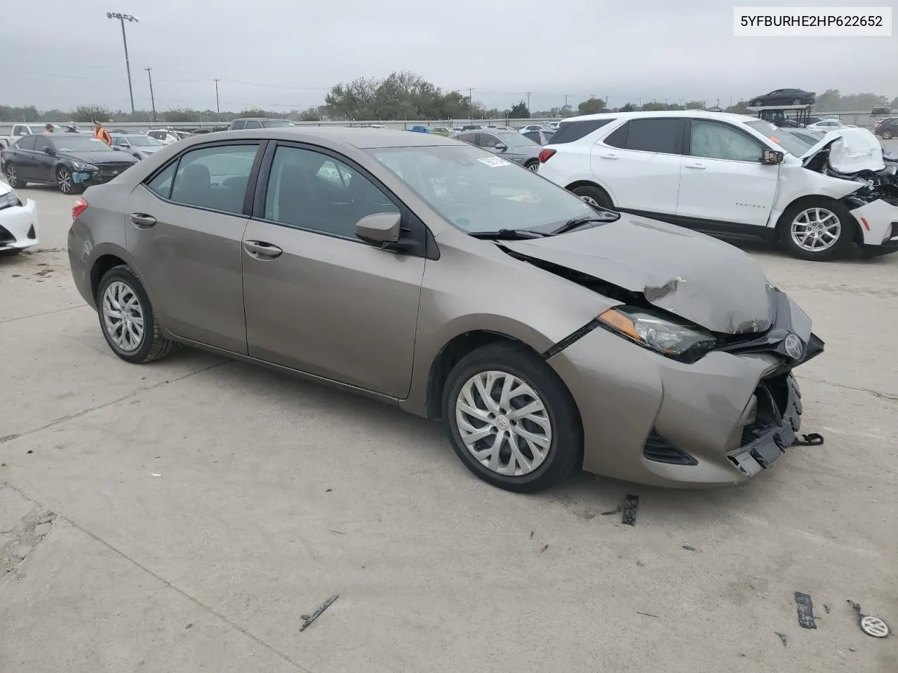 2017 Toyota Corolla L VIN: 5YFBURHE2HP622652 Lot: 79821134