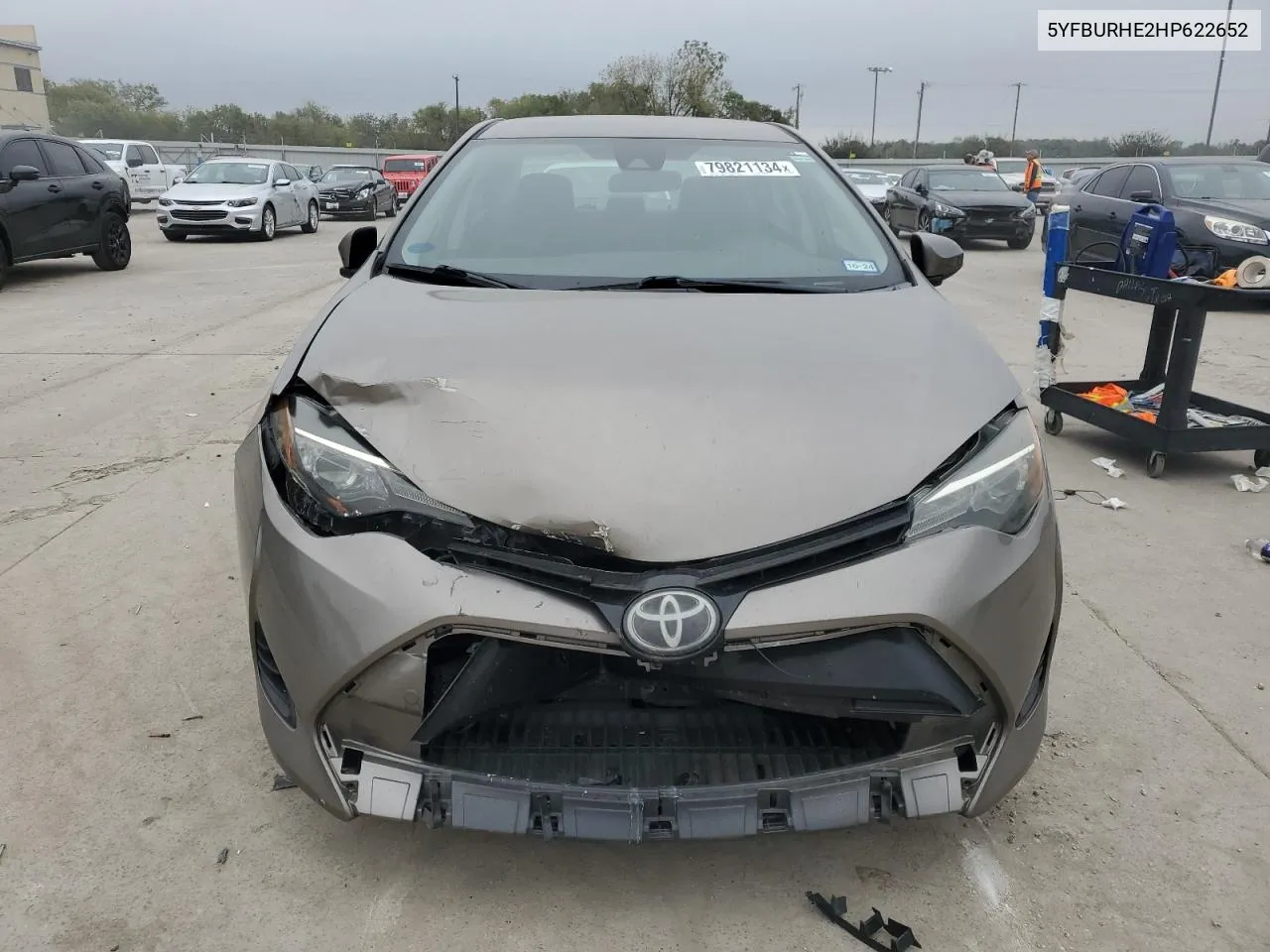 2017 Toyota Corolla L VIN: 5YFBURHE2HP622652 Lot: 79821134