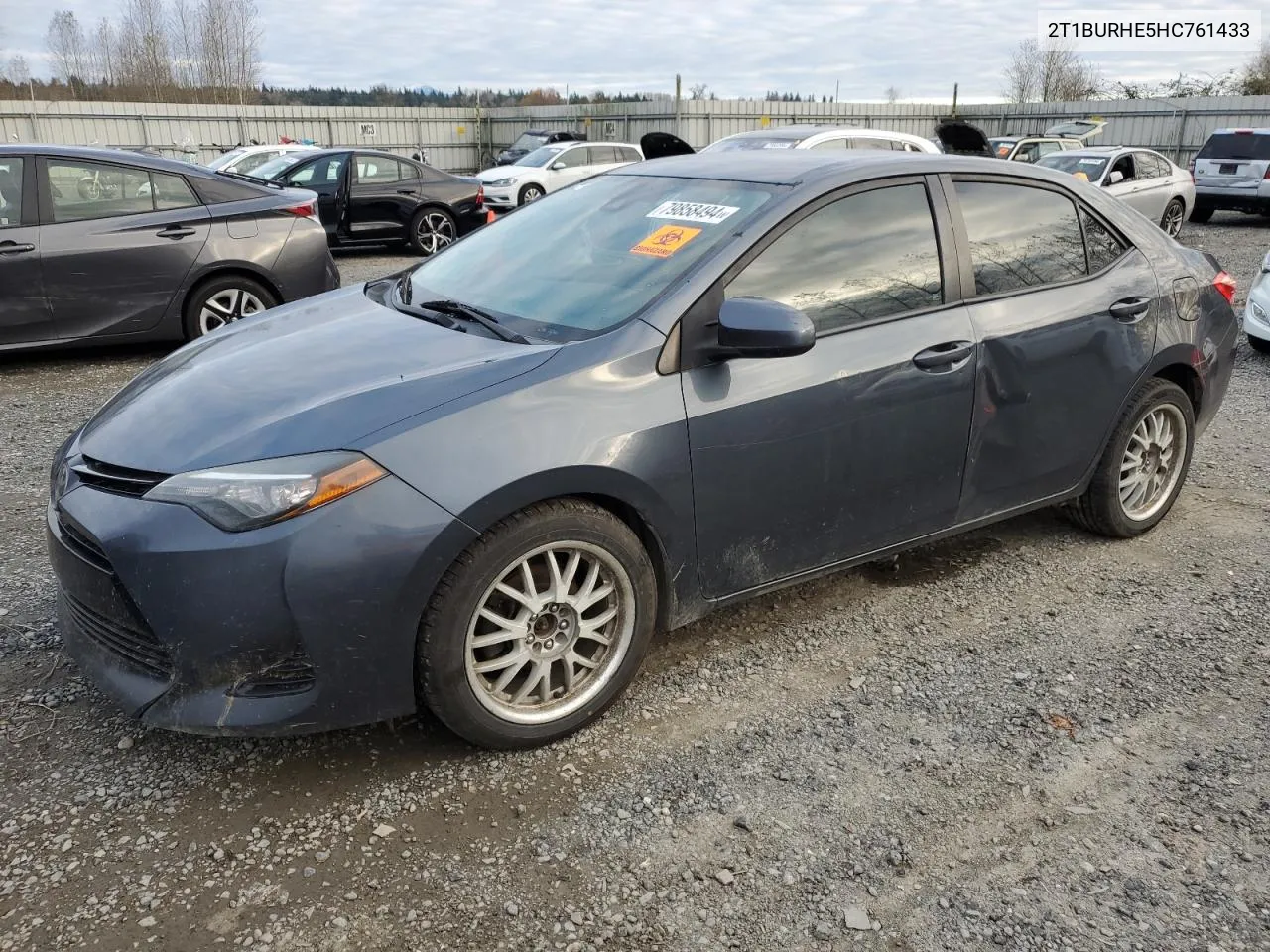 2017 Toyota Corolla L VIN: 2T1BURHE5HC761433 Lot: 79858494