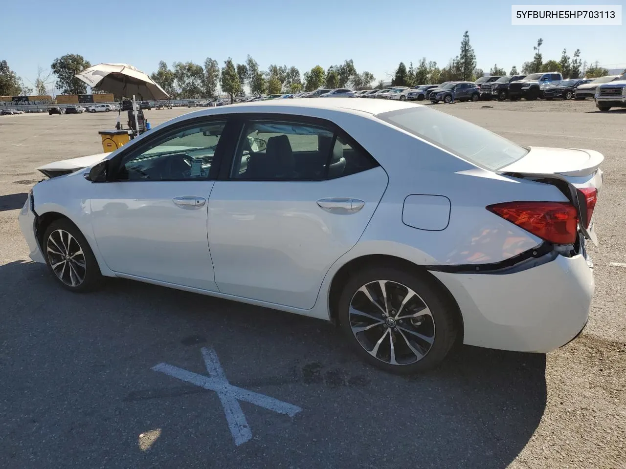 2017 Toyota Corolla L VIN: 5YFBURHE5HP703113 Lot: 79888894