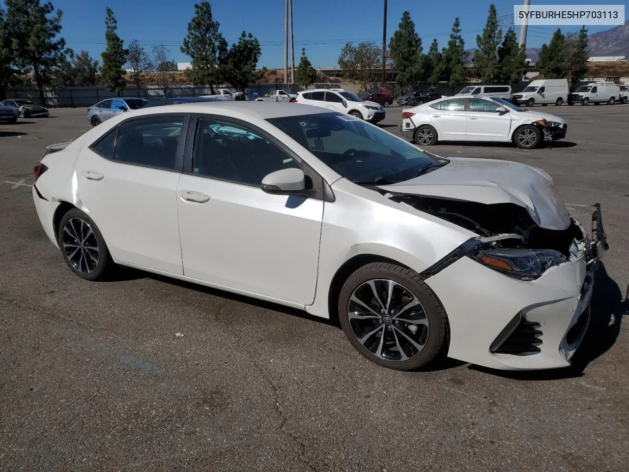 2017 Toyota Corolla L VIN: 5YFBURHE5HP703113 Lot: 79888894