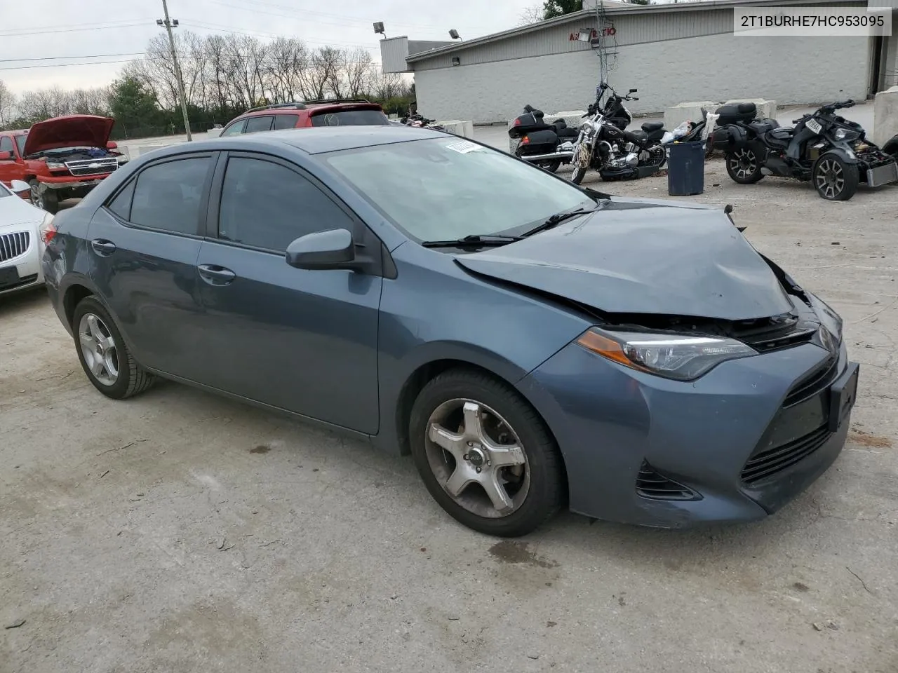 2017 Toyota Corolla L VIN: 2T1BURHE7HC953095 Lot: 80032924