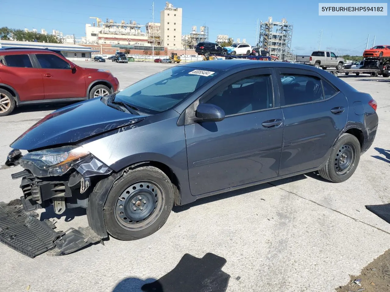 2017 Toyota Corolla L VIN: 5YFBURHE3HP594182 Lot: 80085484