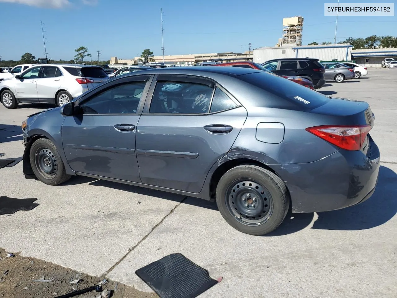 2017 Toyota Corolla L VIN: 5YFBURHE3HP594182 Lot: 80085484