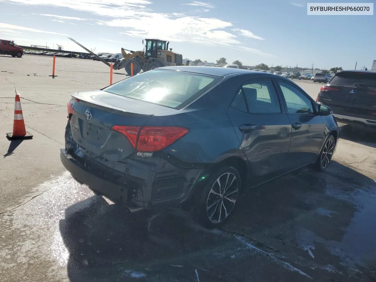 2017 Toyota Corolla L VIN: 5YFBURHE5HP660070 Lot: 80159784