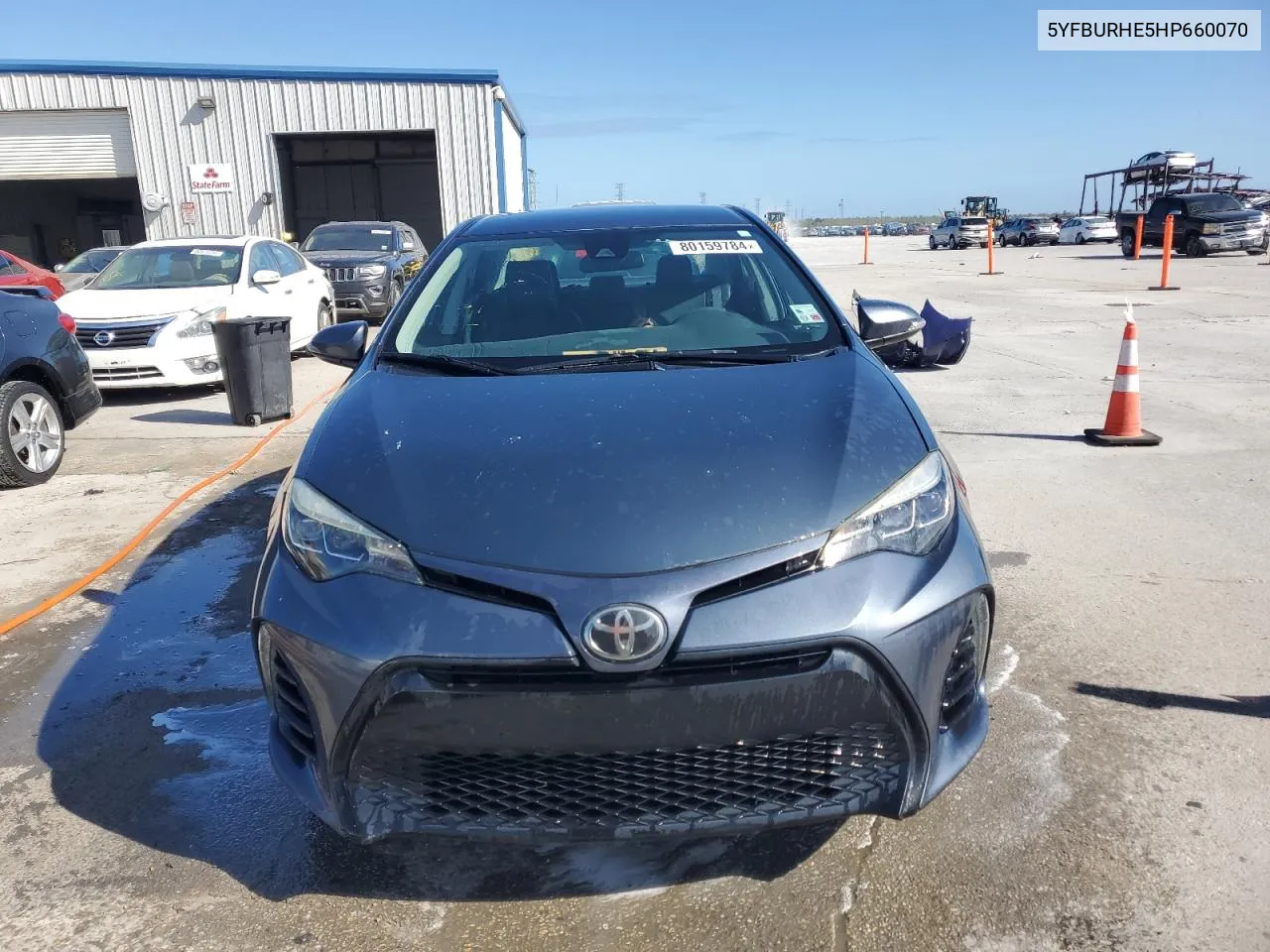 2017 Toyota Corolla L VIN: 5YFBURHE5HP660070 Lot: 80159784