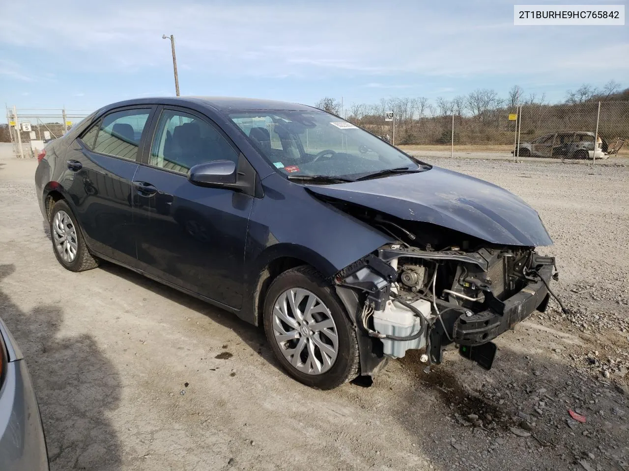 2017 Toyota Corolla L VIN: 2T1BURHE9HC765842 Lot: 80223974