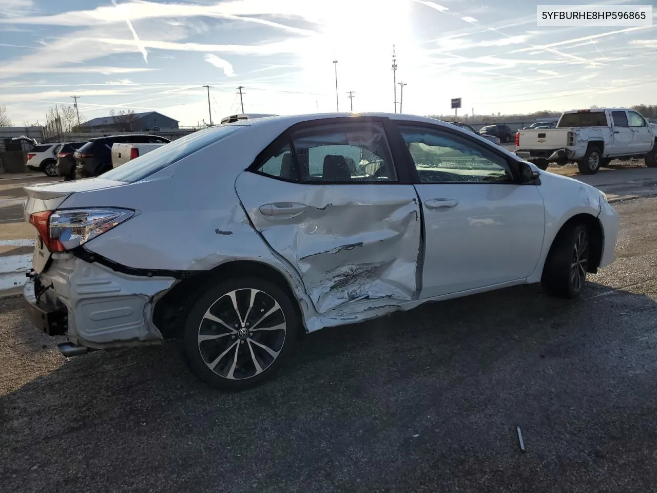 2017 Toyota Corolla L VIN: 5YFBURHE8HP596865 Lot: 80237734