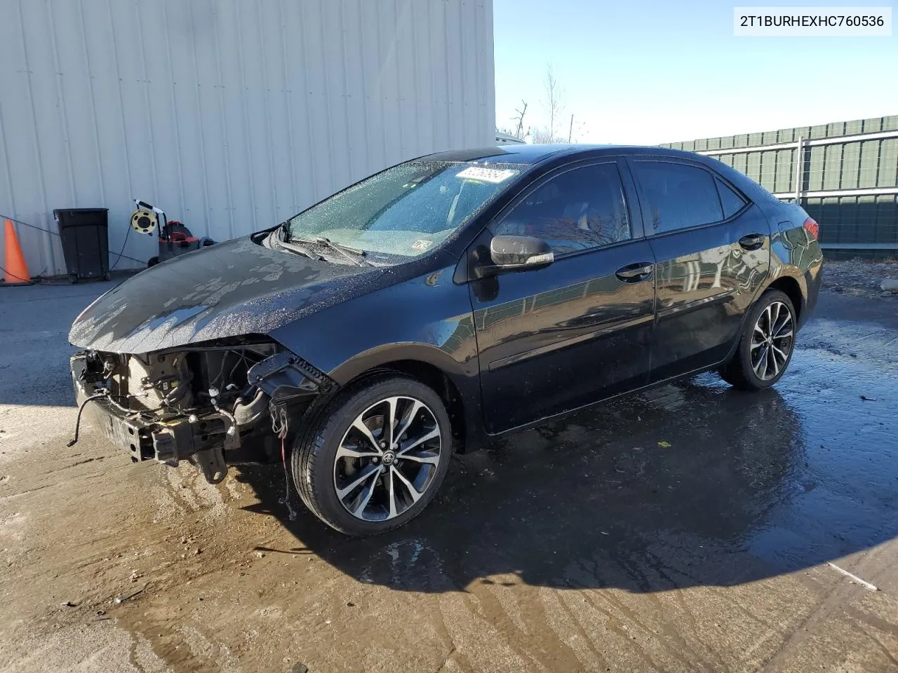 2017 Toyota Corolla L VIN: 2T1BURHEXHC760536 Lot: 80260954