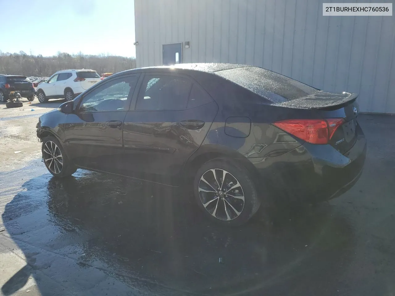 2017 Toyota Corolla L VIN: 2T1BURHEXHC760536 Lot: 80260954