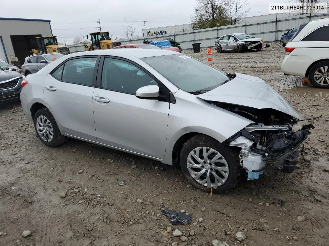 2017 Toyota Corolla L VIN: 2T1BURHEXHC923914 Lot: 80272414