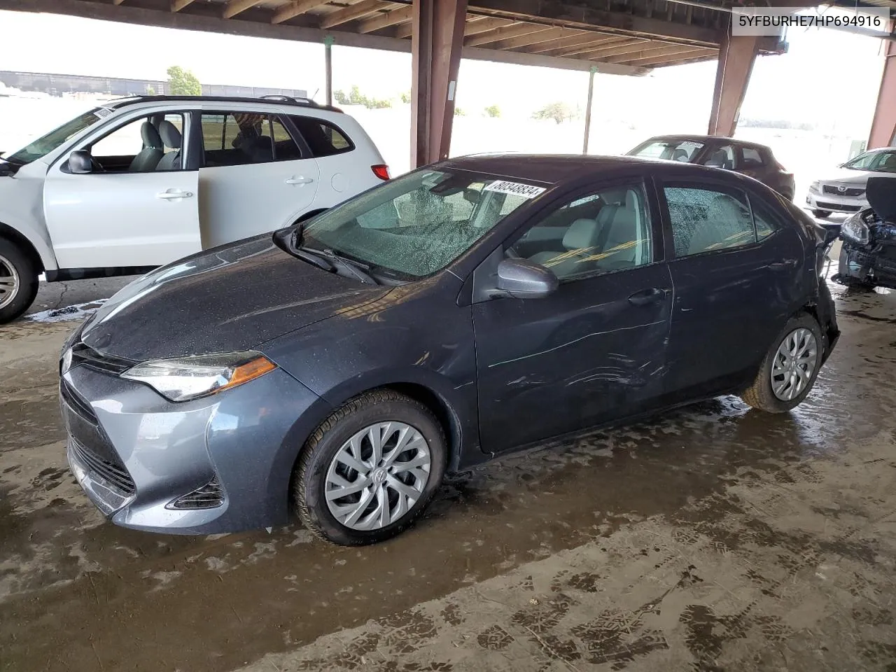 2017 Toyota Corolla L VIN: 5YFBURHE7HP694916 Lot: 80348834