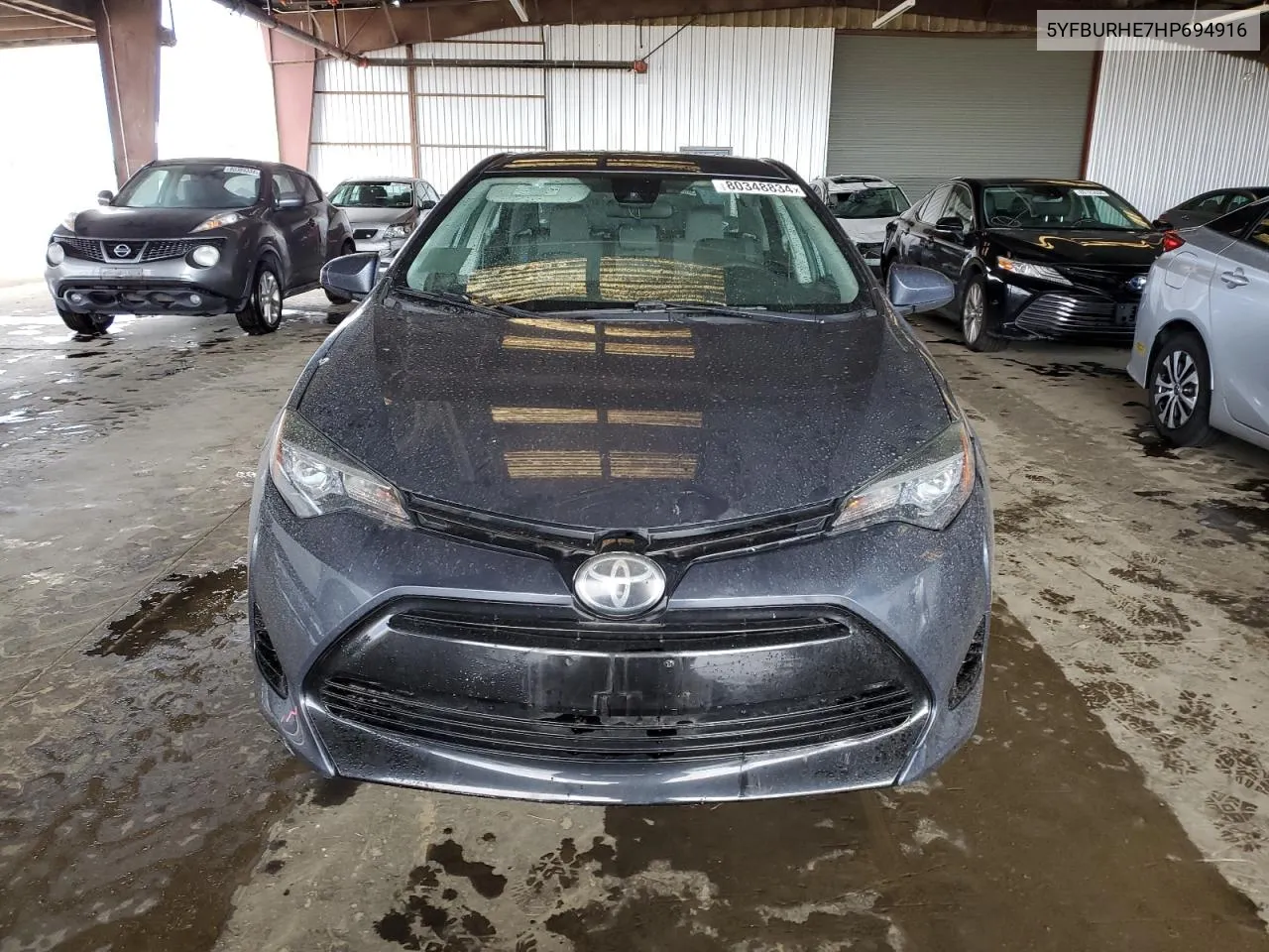 2017 Toyota Corolla L VIN: 5YFBURHE7HP694916 Lot: 80348834