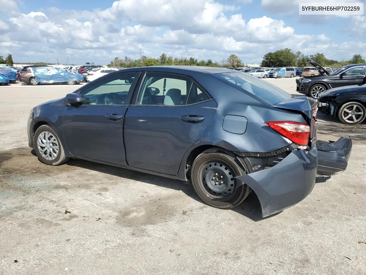 2017 Toyota Corolla L VIN: 5YFBURHE6HP702259 Lot: 80384704