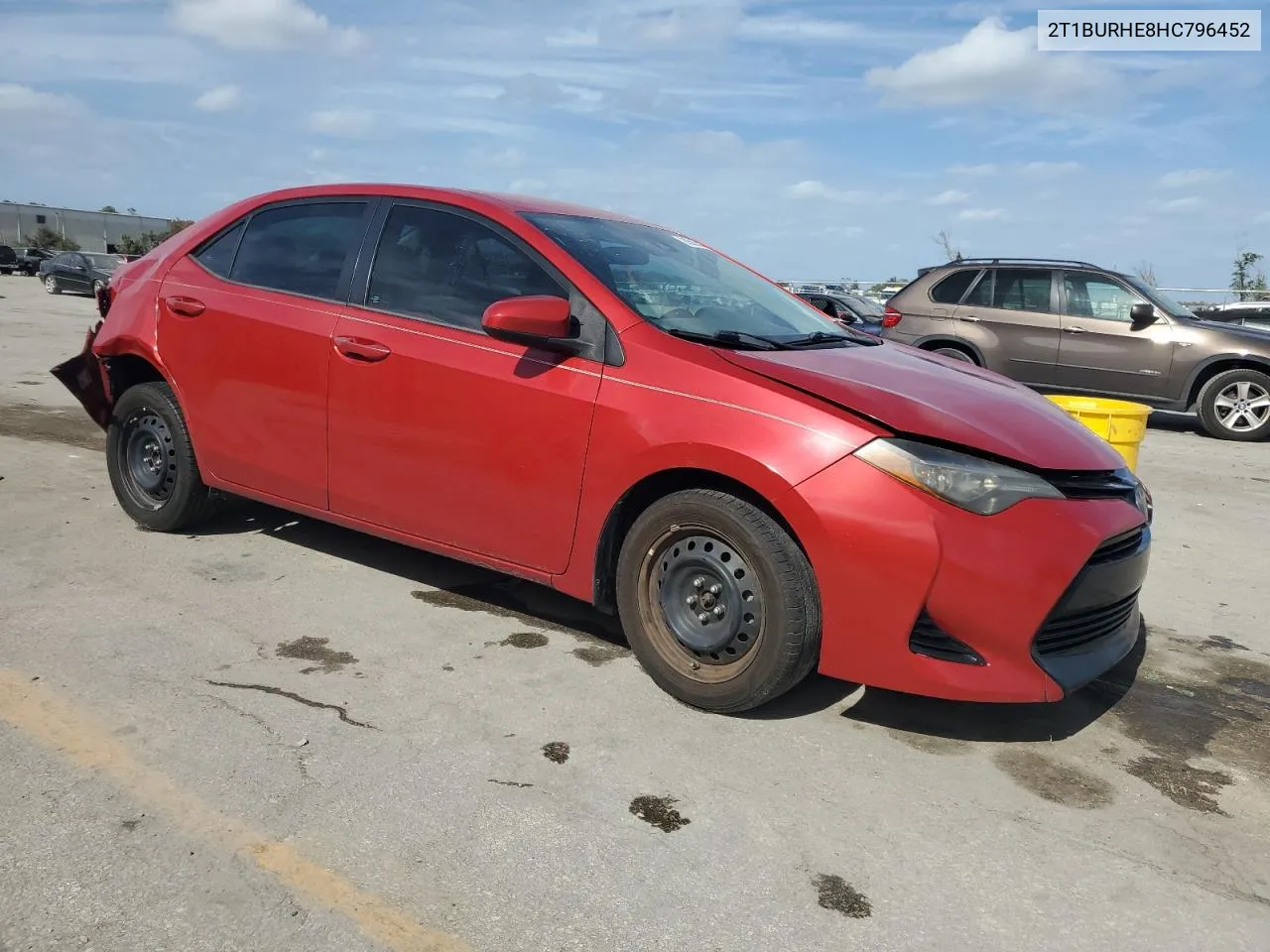 2017 Toyota Corolla L VIN: 2T1BURHE8HC796452 Lot: 80585544