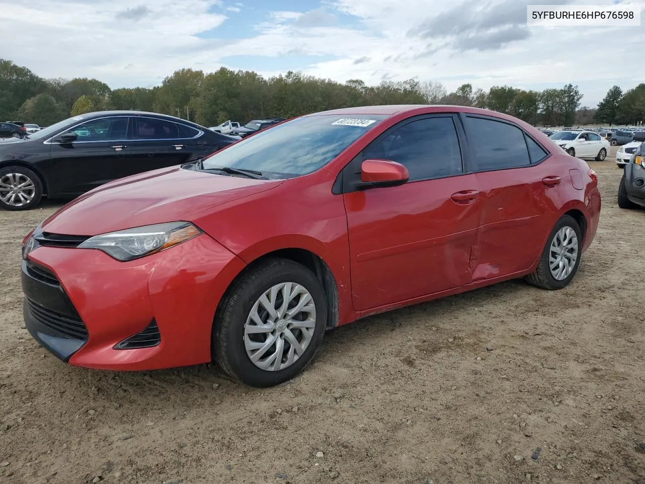 2017 Toyota Corolla L VIN: 5YFBURHE6HP676598 Lot: 80723784