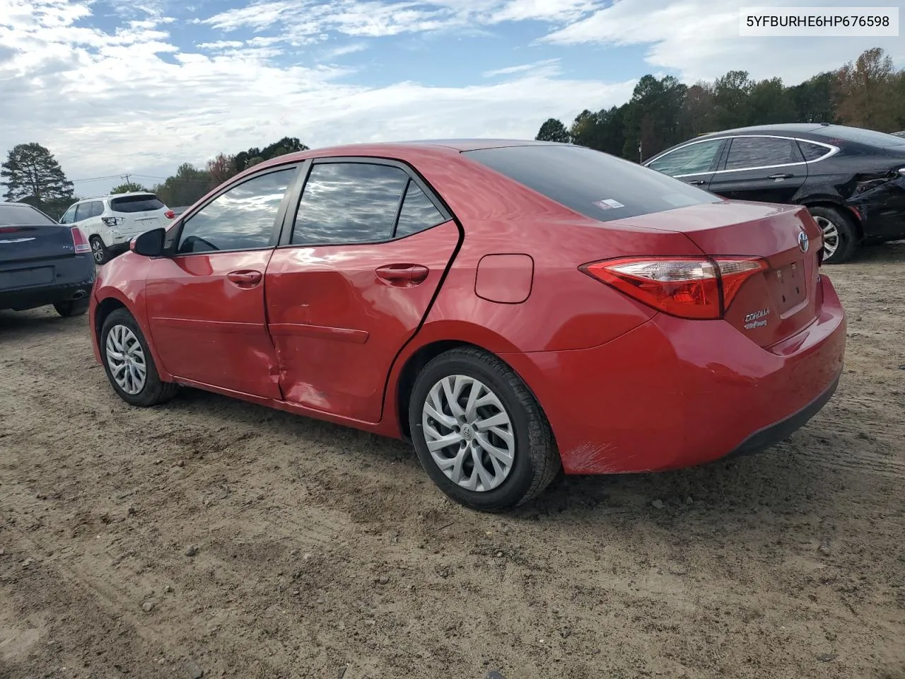 2017 Toyota Corolla L VIN: 5YFBURHE6HP676598 Lot: 80723784