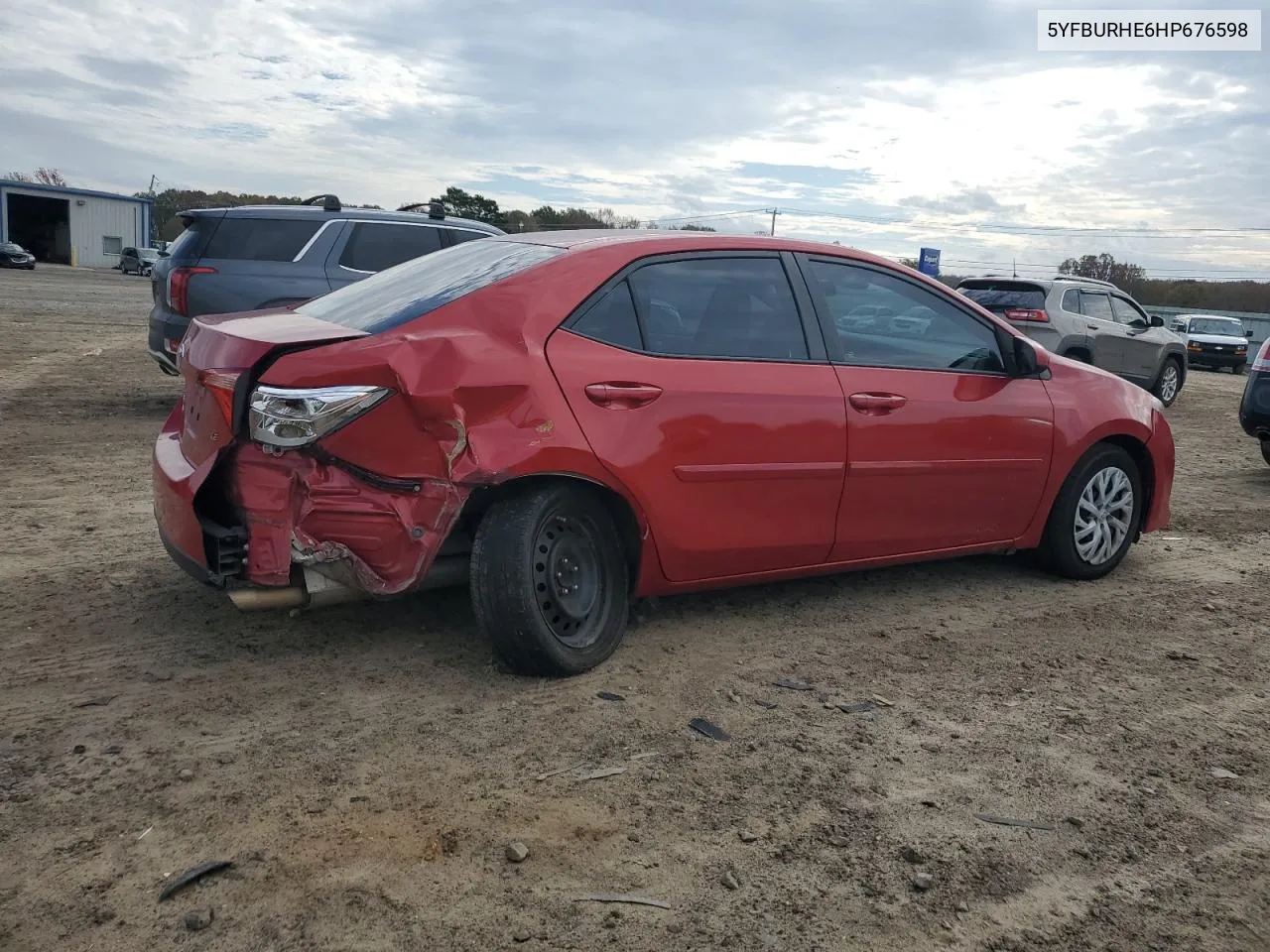 2017 Toyota Corolla L VIN: 5YFBURHE6HP676598 Lot: 80723784