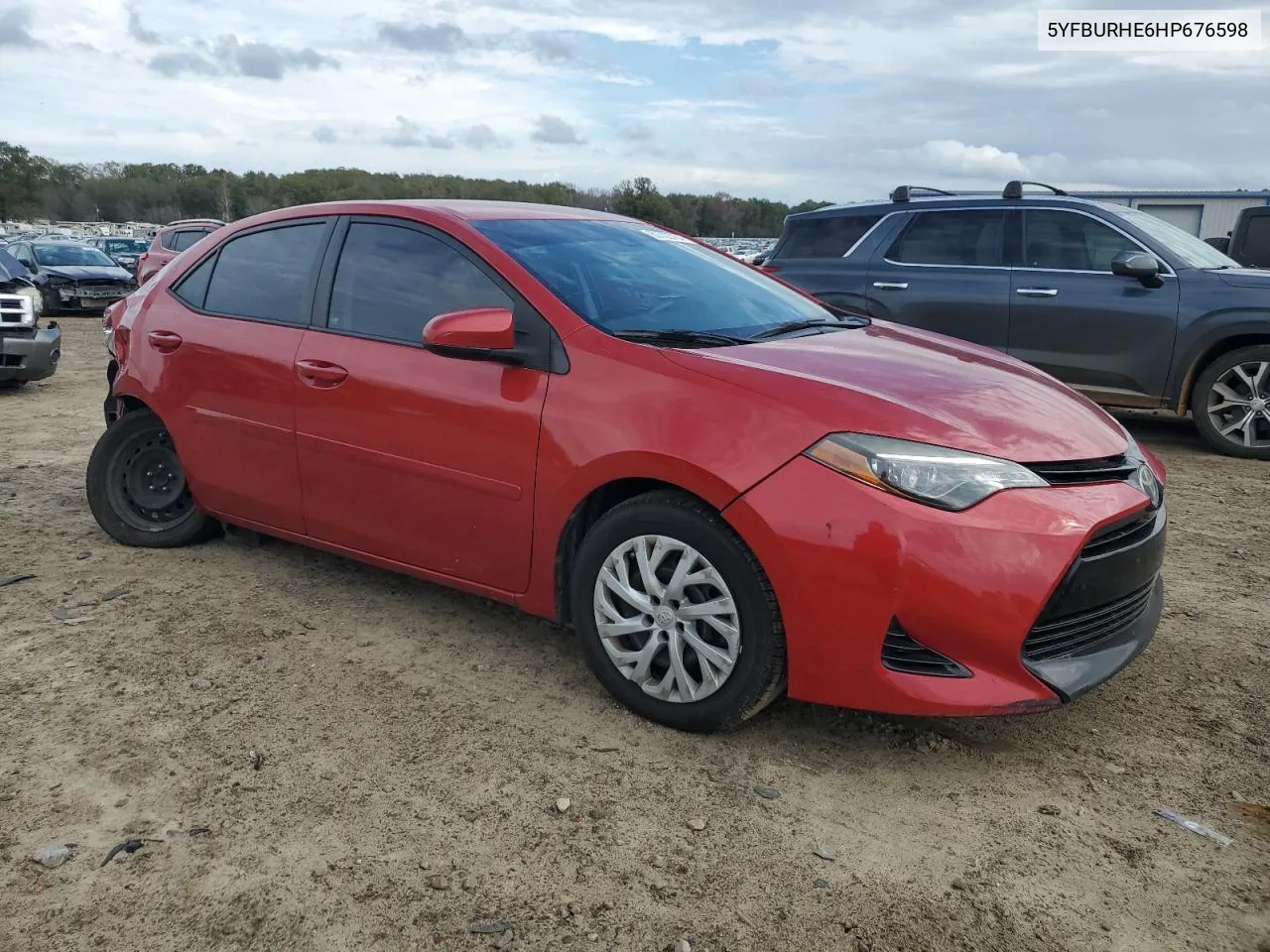 2017 Toyota Corolla L VIN: 5YFBURHE6HP676598 Lot: 80723784