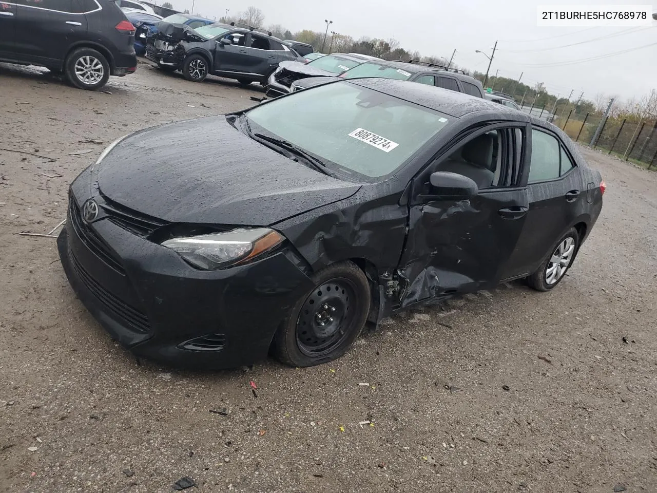 2017 Toyota Corolla L VIN: 2T1BURHE5HC768978 Lot: 80879274