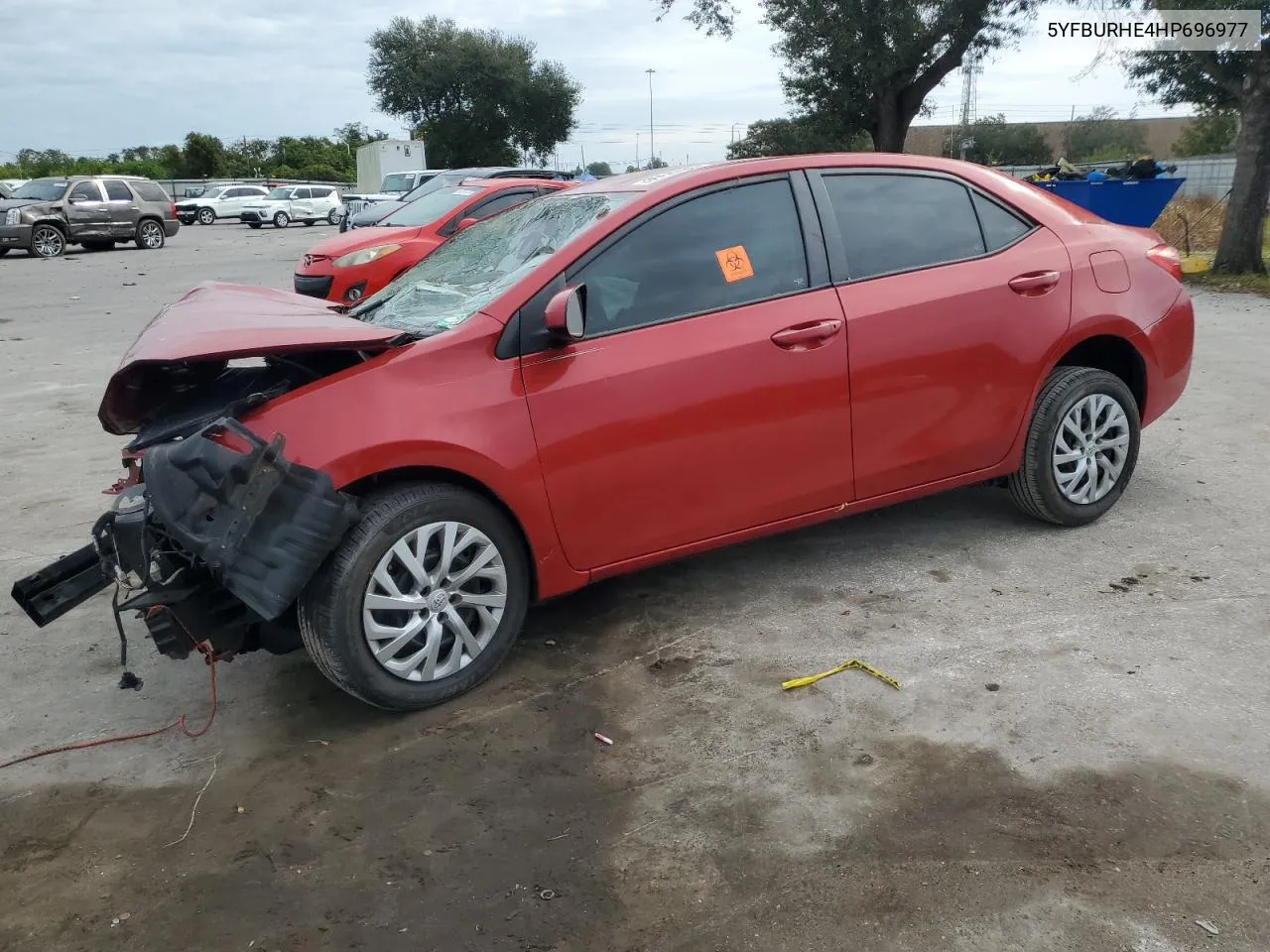 2017 Toyota Corolla L VIN: 5YFBURHE4HP696977 Lot: 80884244