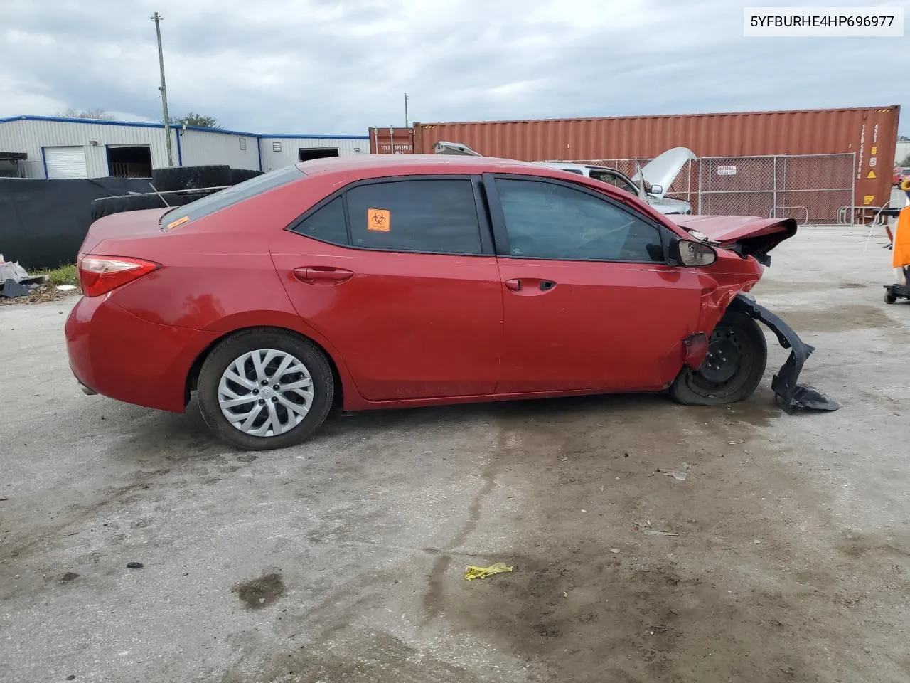 2017 Toyota Corolla L VIN: 5YFBURHE4HP696977 Lot: 80884244