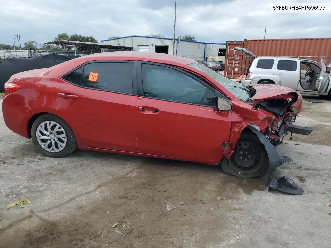 2017 Toyota Corolla L VIN: 5YFBURHE4HP696977 Lot: 80884244