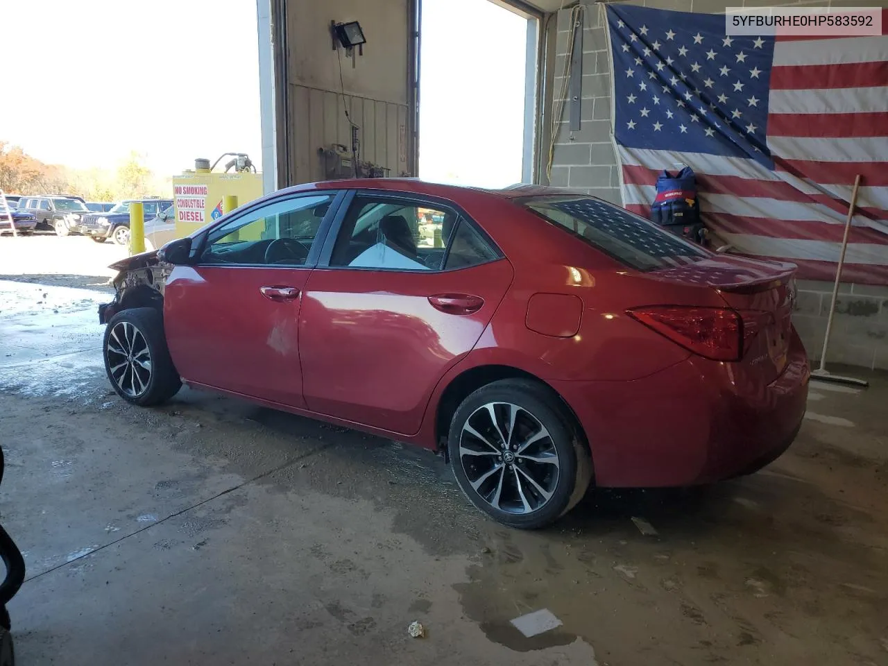 2017 Toyota Corolla L VIN: 5YFBURHE0HP583592 Lot: 80893354