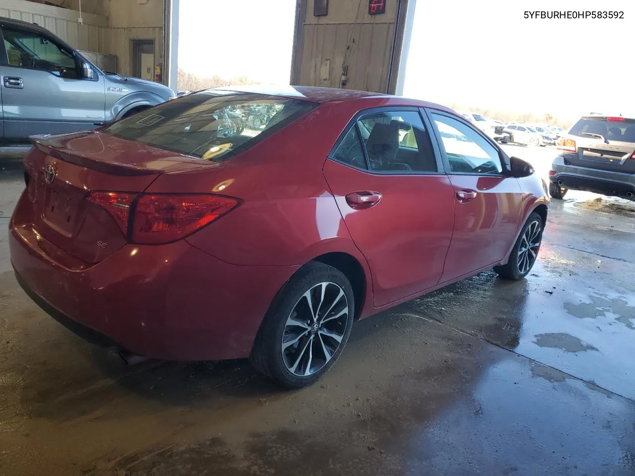 2017 Toyota Corolla L VIN: 5YFBURHE0HP583592 Lot: 80893354