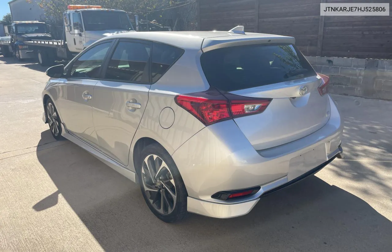 2017 Toyota Corolla Im VIN: JTNKARJE7HJ525806 Lot: 80917254