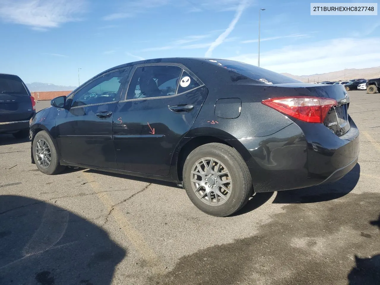 2017 Toyota Corolla L VIN: 2T1BURHEXHC827748 Lot: 81186344