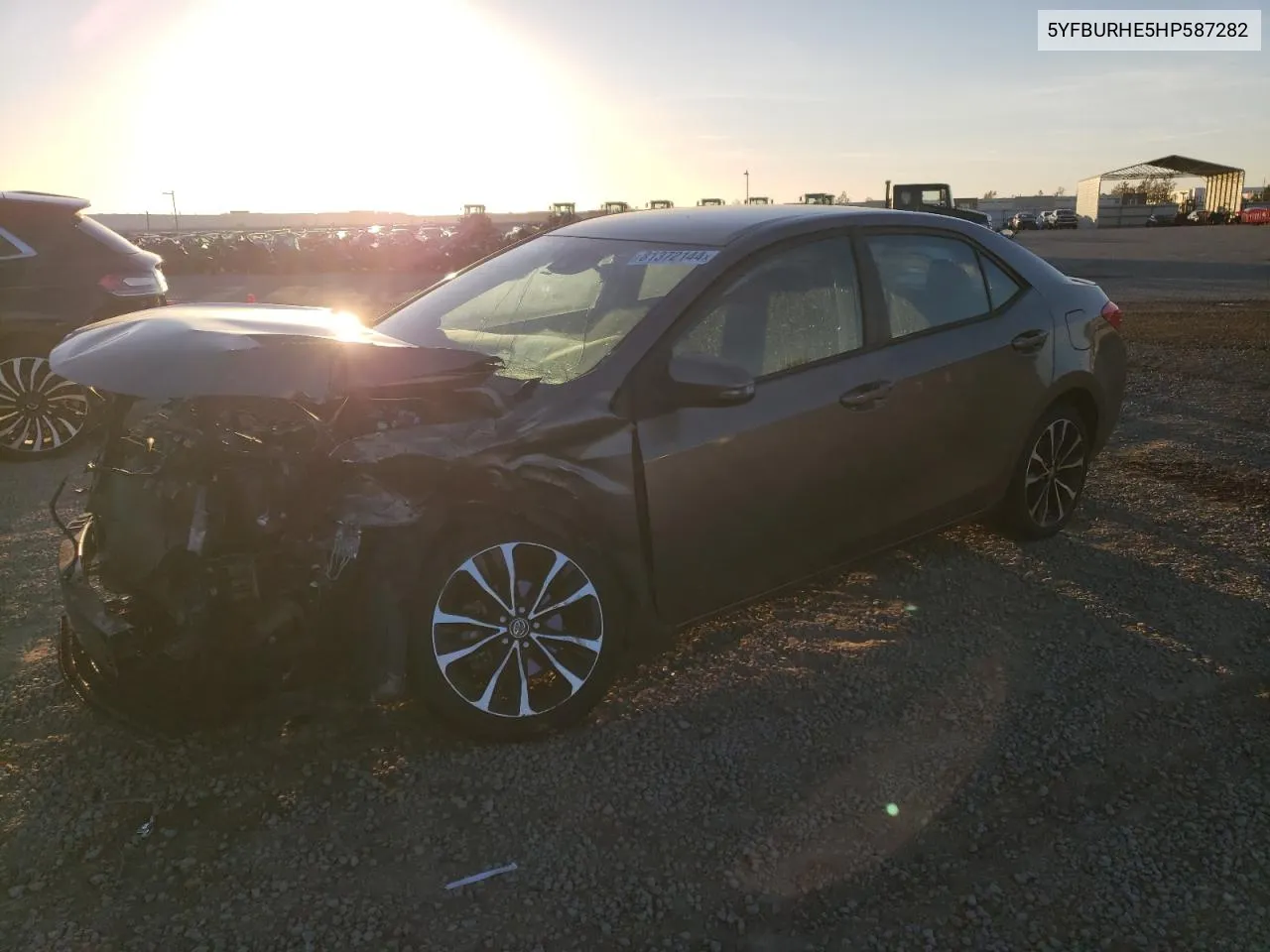 2017 Toyota Corolla L VIN: 5YFBURHE5HP587282 Lot: 81372144