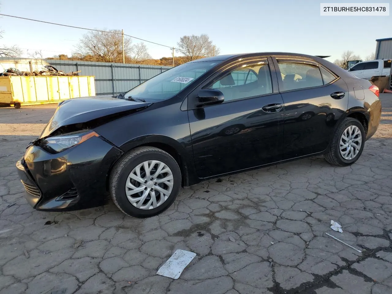 2017 Toyota Corolla L VIN: 2T1BURHE5HC831478 Lot: 81606324