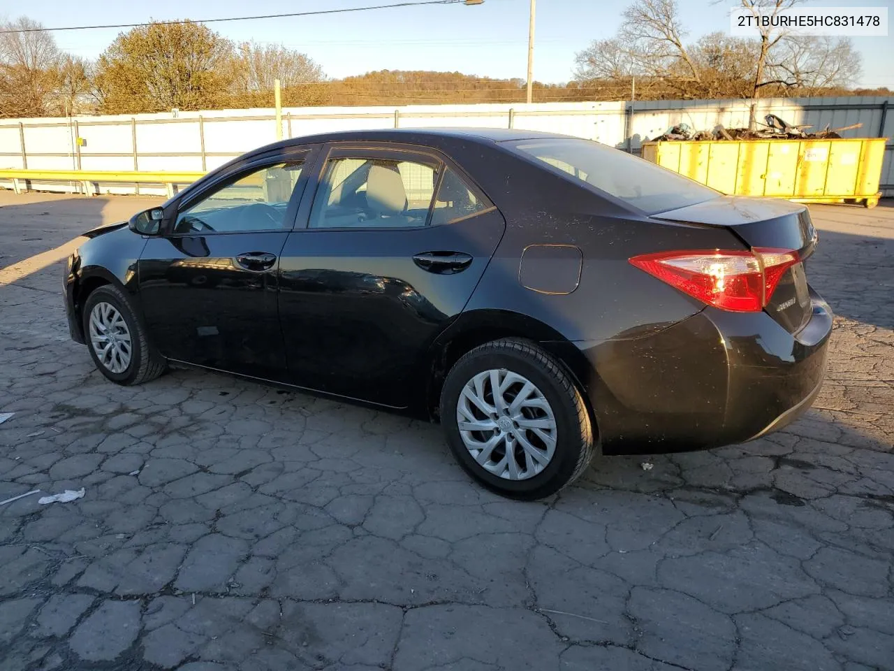 2017 Toyota Corolla L VIN: 2T1BURHE5HC831478 Lot: 81606324