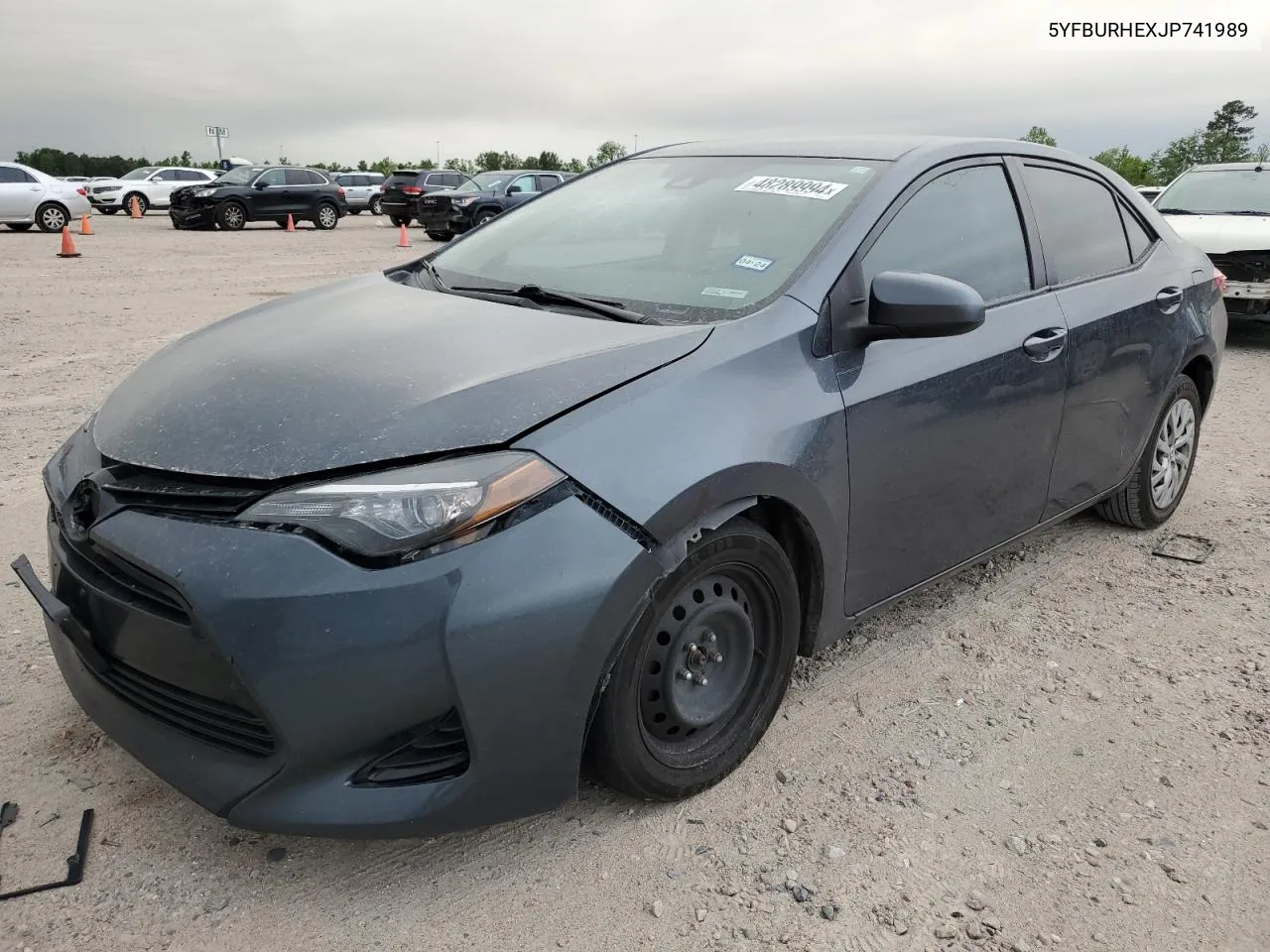 2018 Toyota Corolla L VIN: 5YFBURHEXJP741989 Lot: 48289994